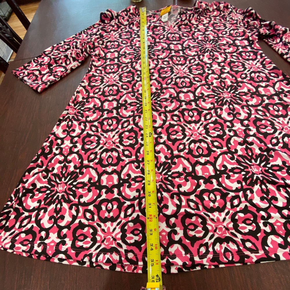 BRAND NEW Never Worn Ruby Rd. Black and Pink Dress (Bin 7) - Picture 14 of 15